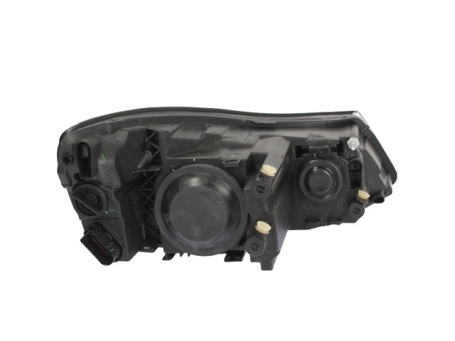 Skoda Octavia II. 2009-2013 utángyártott új bal első fényszóró H1/H7 fek.h. Octavia logo nélk(motorral)