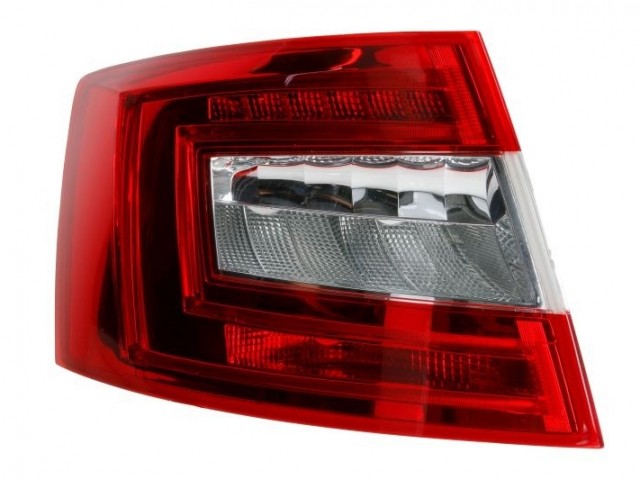 Skoda Octavia III. 2013-2016 utángyártott új bal hátsó lámpa (4 ajtós) Ledes