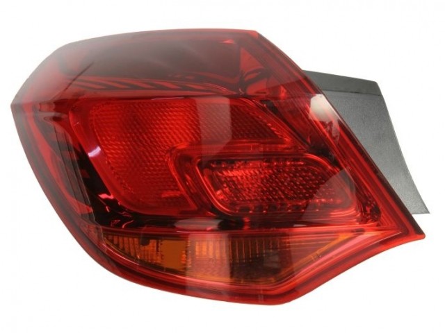 Opel Astra J 2009-2020 utángyártott új bal hátsó külső lámpa piros (5 ajtós)