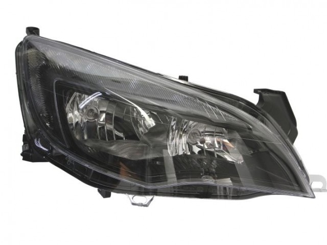 Opel Astra J 2012-2020 utángyártott új jobb első fényszóró 2H7 fekete h.+LED kpl. HELLA