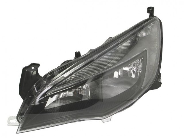Opel Astra J 2012-2020 utángyártott új bal első fényszóró 2H7 fekete h.+LED kpl. HELLA
