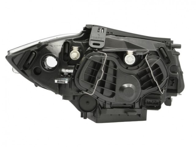 BMW 1 (E87) 2004-2007 utángyártott új bal első fényszóró 2H7 króm házas (motoros) DEPO