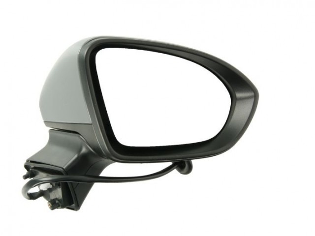 Opel Astra K 2015-2019 utángyártott új jobb oldali visszapillantó tükör, fűthető, elektromossan állítható, fényezhető 5 vezetékes