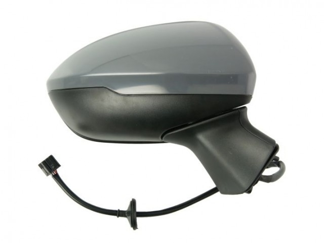 Opel Astra K 2015-2019 utángyártott új jobb oldali visszapillantó tükör, fűthető, elektromossan állítható, fényezhető 5 vezetékes