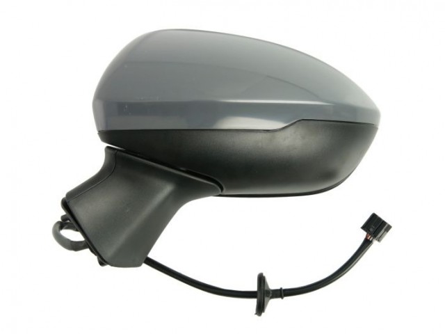 Opel Astra K 2015-2019 utángyártott új bal oldali visszapillantó tükör, fűthető, elektromossan állítható, fényezhető 5 vezetékes