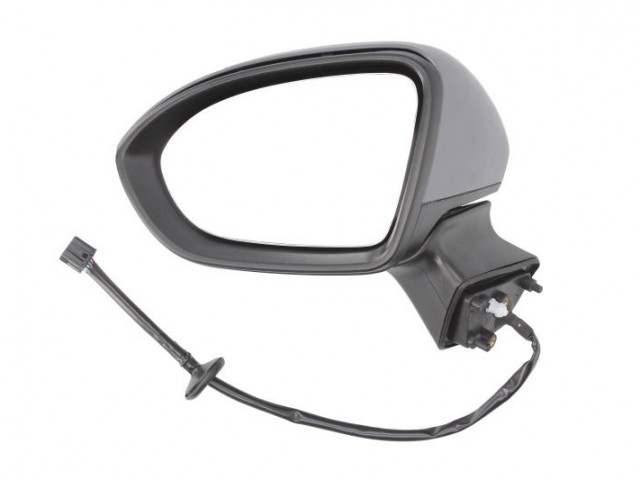Opel Astra K 2015-2019 utángyártott új bal oldali visszapillantó tükör, fűthető, elektromossan állítható, behajtható, fényezhető 7 vezetékes