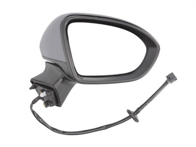 Opel Astra K 2015-2019 utángyártott új jobb oldali visszapillantó tükör, fűthető, elektromossan állítható, behajtható, fényezhető 7 vezetékes