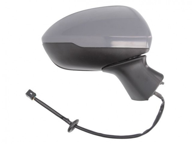 Opel Astra K 2015-2019 utángyártott új jobb oldali visszapillantó tükör, fűthető, elektromossan állítható, behajtható, fényezhető 7 vezetékes