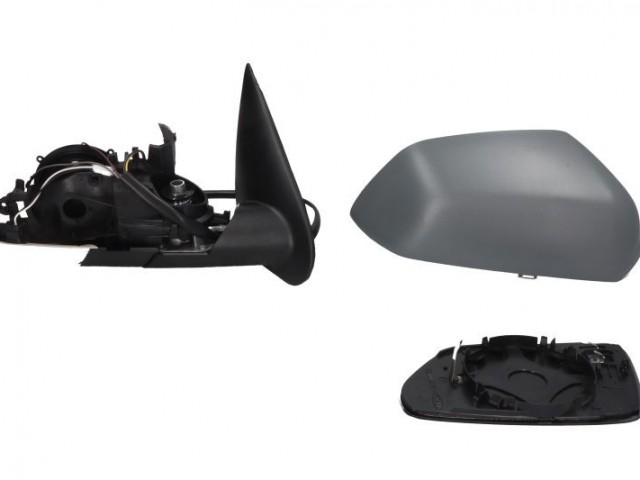 Skoda Octavia II. 2004-2008 utángyártott új jobb oldali visszapillantó tükör, fűthető, elektromossan állítható, fényezhető