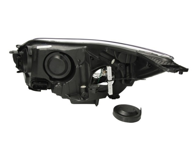 Ford Focus III. 2011-2014 utángyártott új jobb első fényszóró H1/H7 króm h. (motorral) TYC