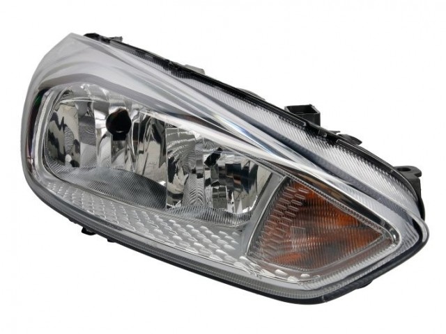 Ford Focus III. 2014-2018 utángyártott új jobb első fényszóró H1/H7 króm h. (motorral) TYC