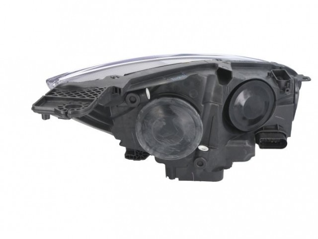 Ford Focus III. 2014-2018 utángyártott új bal első fényszóró H15/H7 bal fekete h. (motorral) DEPO