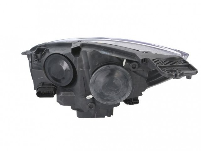 Ford Focus III. 2014-2018 utángyártott új jobb első fényszóró H15/H7 fekete h. (motorral) DEPO