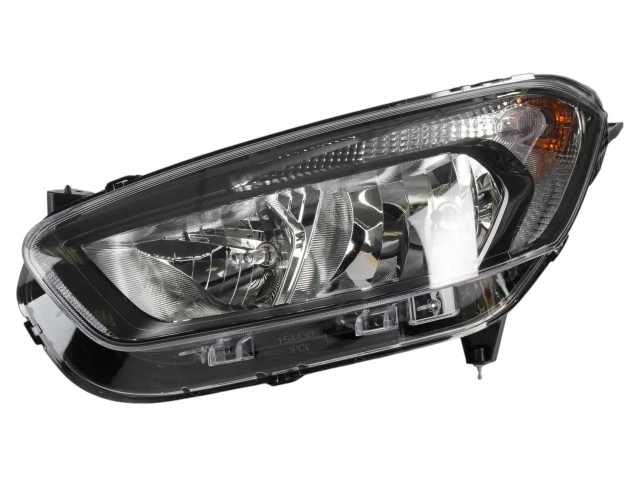 Ford Transit Courier 2018-2023 utángyártott új bal első fényszóró H7/H15/LED fekete ház.