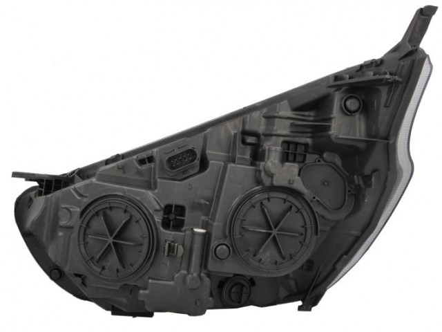 Ford Transit Custom 2018-2023 utángyártott új jobb első fényszóró H7/H15 fekete h.  (motorral) DEPO