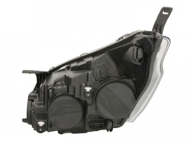 Ford Transit Custom 2012-2017 utángyártott új jobb első fényszóró H7/H15/H1 DRL króm h.(motorral) TYC