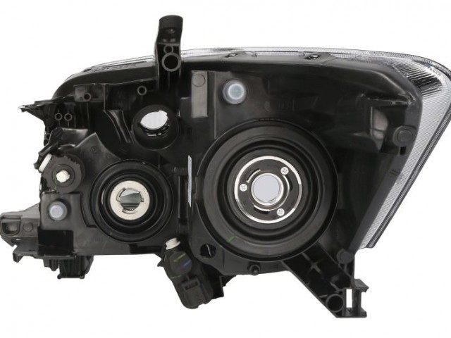 Toyota Auris 2007-2010 E15 utángyártott új jobb első fényszóró H11/HB3 króm házas, V-tip. (motorral) TYC