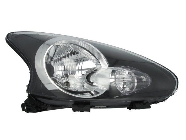 Toyota Aygo 2005-2014 utángyártott új jobb első fényszóró H4 (motoros) DEPO
