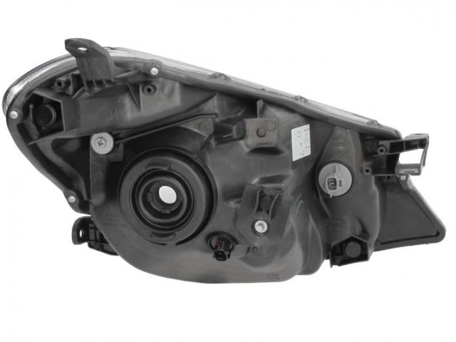 Toyota Yaris III. 2011-2014 utángyártott új bal első fényszóró H4 króm házas (motoros) TYC