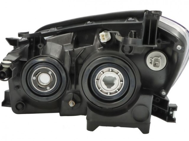 Toyota Rav 4 2005-2009 utángyártott új jobb első fényszóró HB3/H11 fekete h. (motoros) TYC