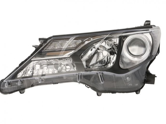 Toyota Rav 4 2012-2015 utángyártott új bal első fényszóró Xenon D4S/HB3/LED (motoros) DEPO
