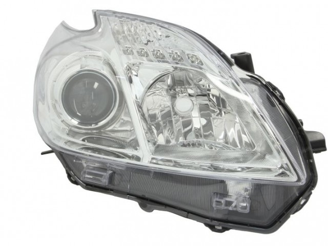Toyota Prius 2010-2012 utángyártott új jobb első fényszóró  H11/HB3 króm h. (motorral) TYC