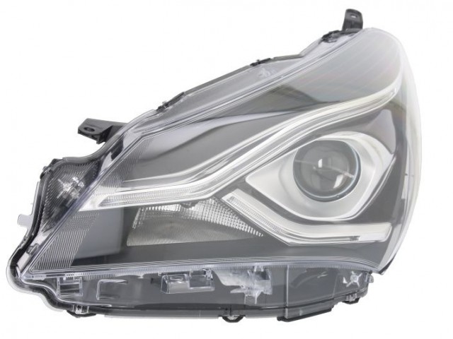 Toyota Yaris 2017-2020 utángyártott új bal első fényszóró HIR2/WY21W+LED (motoros) DEPO