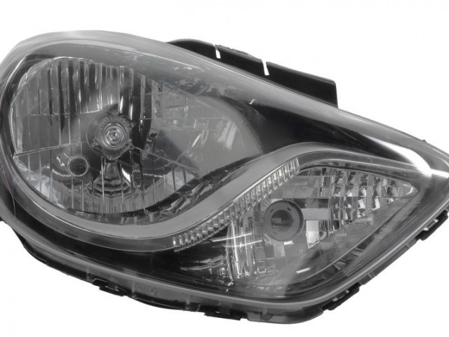 Hyundai I 10 2011-2015 utángyártott új jobb első fényszóró H4 fekete h. (motorral) DEPO
