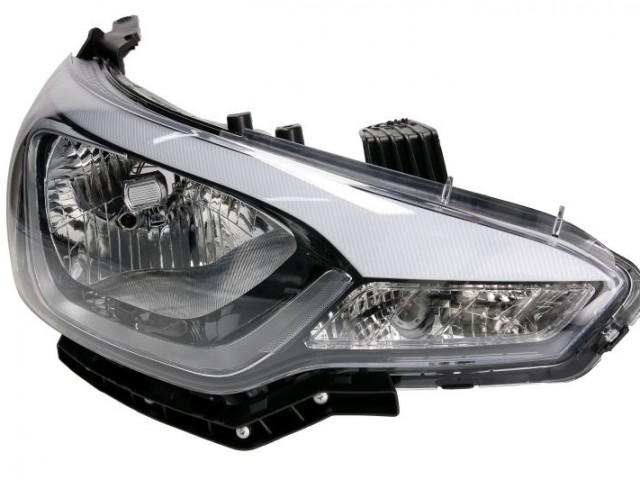 Hyundai I20 2014-2020 utángyártott új jobb első fényszóró H4 fekete h. 5a. (motoros) TYC