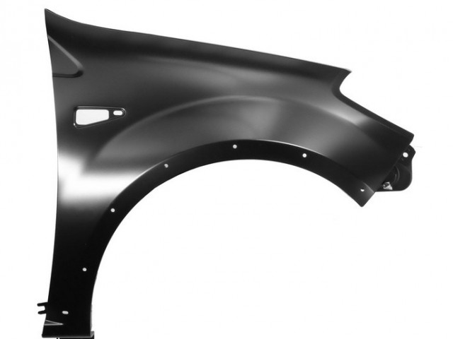 Dacia Sandero I., Sandero Stepway 2008-2012 utángyártott új jobb első sárvédő, oldalindexes kivitel díszlécpatent helyes