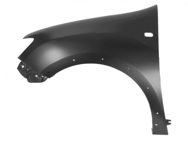 Dacia Logan II. MCV Stepway 2017-2020, Sandero II. Stepway 2012-2020 utángyártott új bal első sárvédő, oldalindexes kivitel díszléc patent helyes