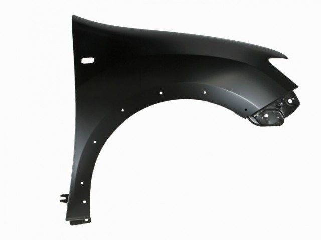 Dacia Logan II. MCV Stepway 2017-2020, Sandero II. Stepway 2012-2020 utángyártott új jobb első sárvédő, oldalindexes kivitel díszléc patent helyes