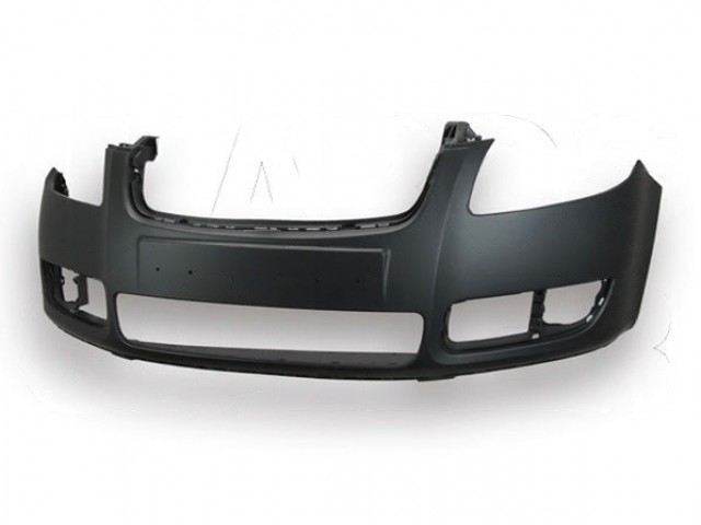 Skoda Fabia II. 2007-2010 utángyártott új első lökhárító (nem alapozott) kocka ködlámpa helyes