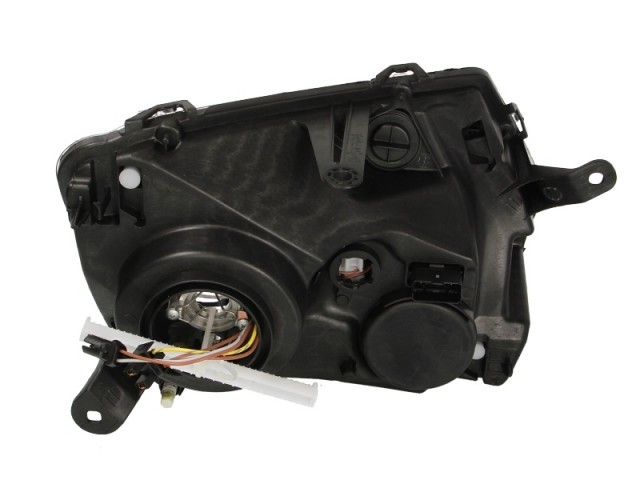 Dacia Duster 2010-2013 utángyártott új bal első fényszóró H7/H1 króm házas (bel.áll. is.) TYC