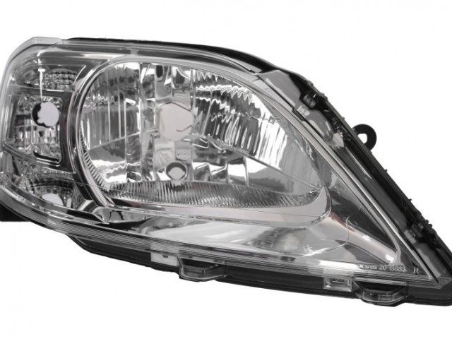 Dacia Logan 2008-2012 utángyártott új jobb első fényszóró H4  (belülröl áll.) TYC