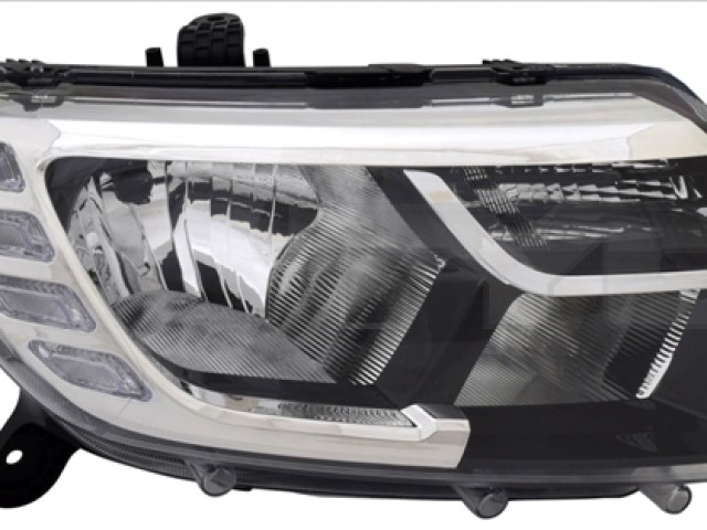 Dacia Logan II., Sandero II. 2017-2020 utángyártott új jobb első fényszóró 2H7/LED (motoros) TYC