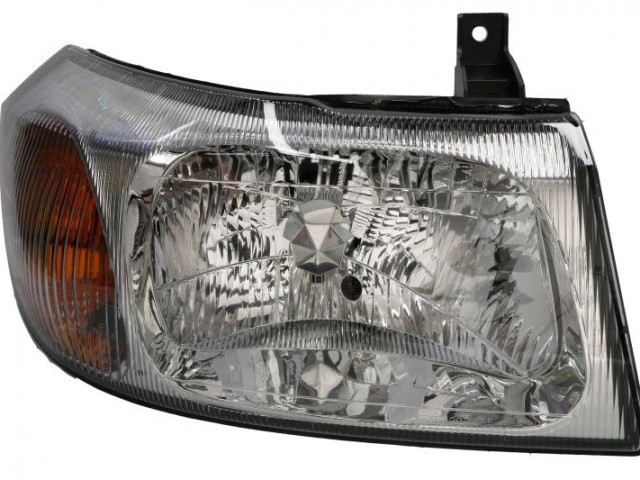 Ford Transit 2000-2006 utángyártott új jobb első fényszóró belülr. áll. (króm belső házzal) TYC