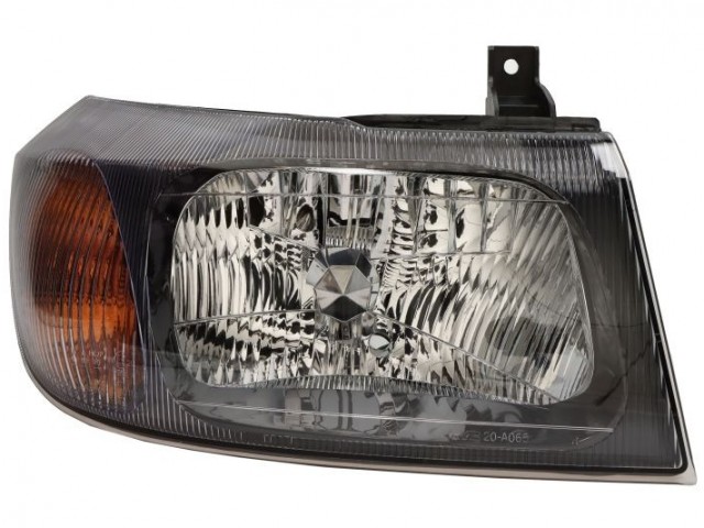 Ford Transit 2000-2006 utángyártott új jobb első fényszóró H4 belülr. áll.(fekete belső házzal) TYC