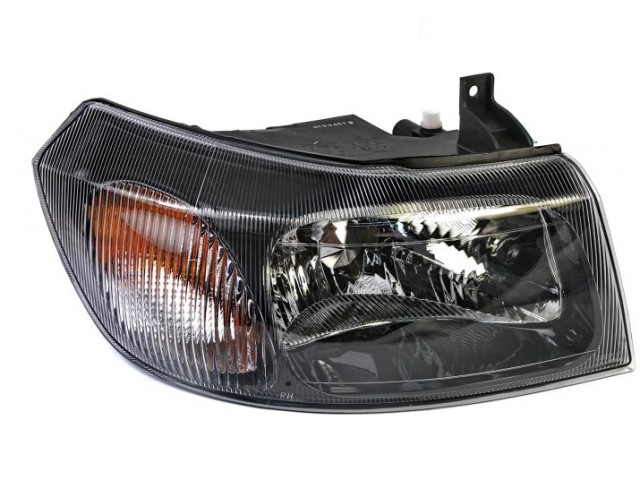 Ford Transit 2000-2006 utángyártott új jobb első fényszóró H4 belülr.áll.(fekete belső házzal) DEPO