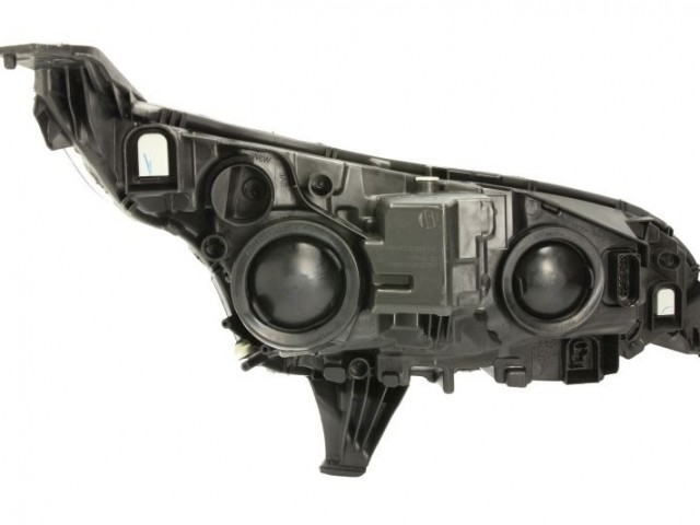 Ford Transit Conect 2013-2015 utángyártott új bal első fényszóró H7/H15 +DRL króm ház. (motorral) TYC