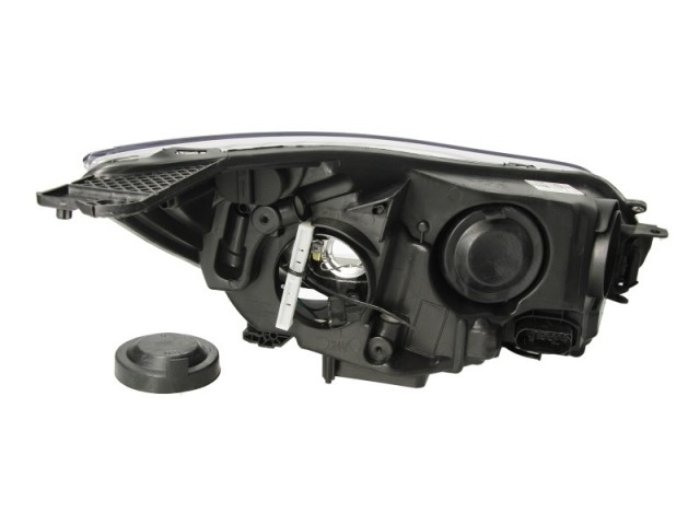 Ford Focus III. 2011-2014 utángyártott új bal első fényszóró H1/H7 króm h. (motorral) TYC