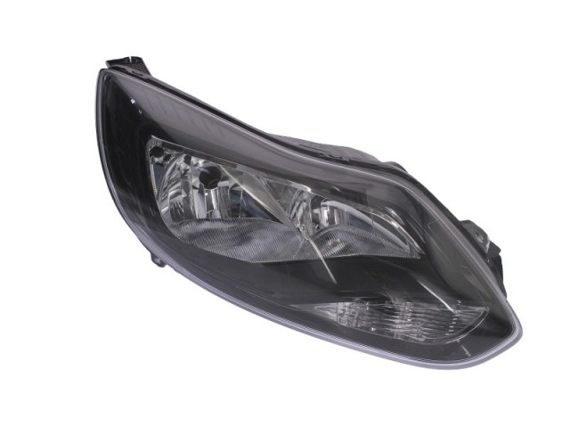 Ford Focus III. 2011-2014 utángyártott új jobb első fényszóró H1/H7  fek. h. (motorral) DEPO