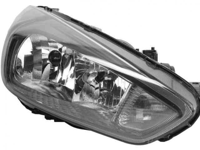 Ford Focus III. 2014-2018 utángyártott új jobb első fényszóró H1/H7 fekete h. (motorral) DEPO