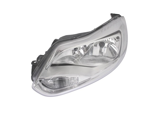 Ford Focus III. 2011-2014 utángyártott új bal első fényszóró H1/H7 króm h. (motorral) DEPO
