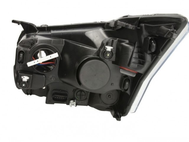 Ford Transit 2014-2019 utángyártott új jobb első fényszóró H7/H15/H1+LED nap.fény. (motorral) TYC