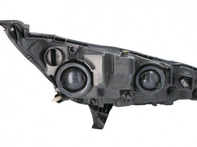 Ford Transit Conect 2019-2022 utángyártott új bal első fényszóró H7/H15 fek.keret (motorral)  TYC