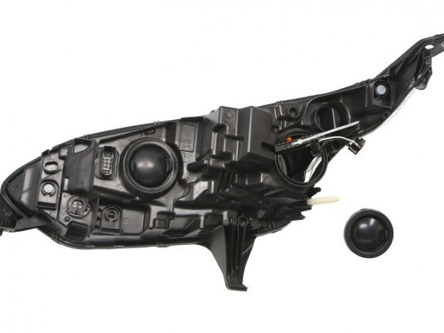 Ford Transit Conect 2015-2018 utángyártott új jobb első fényszóró H7/H15 +DRL fek. h. (motorral)TYC