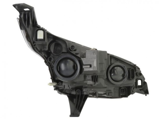 Ford Transit Conect 2015-2018 utángyártott új bal első fényszóró H7/H15+DRL fek.h.(motorral)DEPO