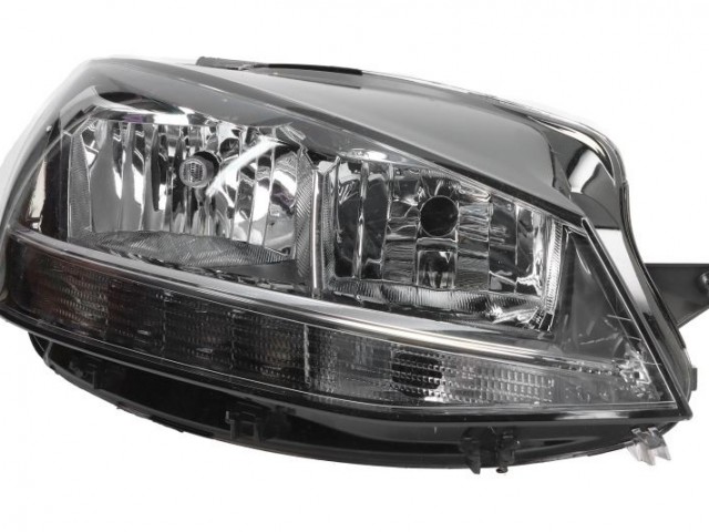 Volkswagen Golf VII 2016-2019 utángyártott új jobb első fényszóró H7/H9+LED (motorral) DEPO