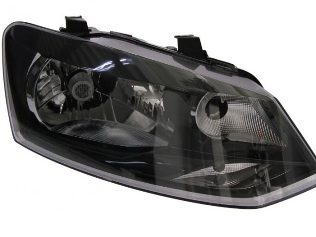Volkswagen Polo 6R 2009-2014 utángyártott új jobb első fényszóró H4 Trendline (motorral) TYC